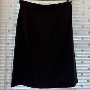 CHANEL Skirt - Back Wool Crepe, Above Knee - FR38 / USA 2-4